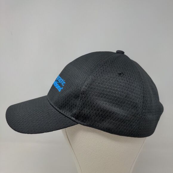 Vitronic Men's Strapback Mesh Hat Black OSFA Graphic Geographic Solutions Logo - Picture 3 of 7